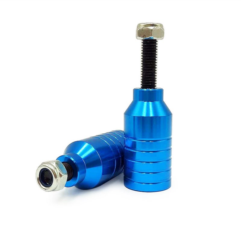 Z-FIRST Pro Scooter Pegs CNC Aluminum Pegs for Stunt Scooters with Hardware (Blue) - Image 3